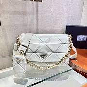 Prada System nappa leather patchwork bag in white - 1