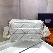 Prada System nappa leather patchwork bag in white - 5