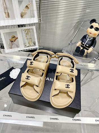 Chanel beige sandals