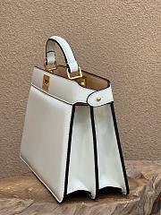 Fendi Peekaboo ISeeU Medium White East-West Tote Bag - 6