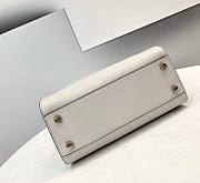 Fendi Medium Peekaboo Leather White Bag - 6