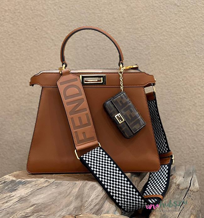 Peekaboo ISeeU Medium Brown leather bag - 1