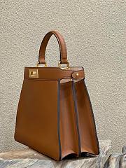 Peekaboo ISeeU Medium Brown leather bag - 4