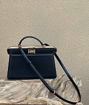 Fendi Peekaboo ISeeU Medium Black East-West Tote Bag - 2