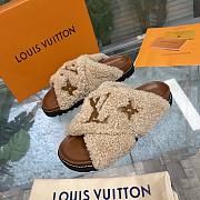 Louis Vuitton Fur brown leather slippers - 4