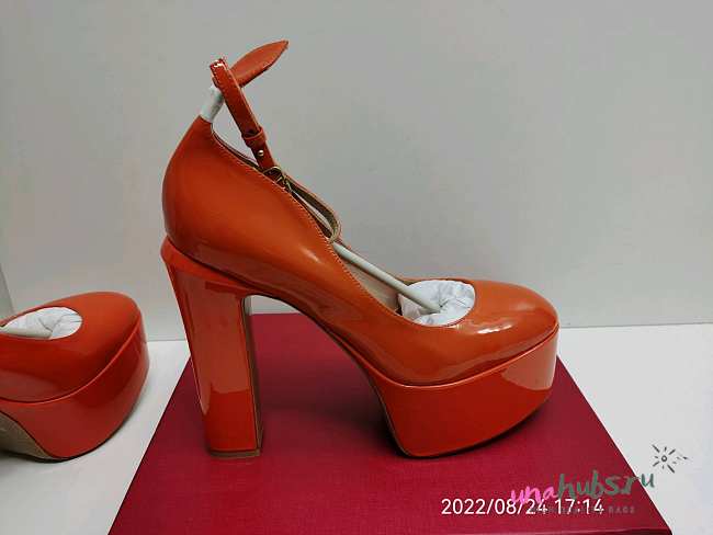 Valentino orange patent high heel - 1