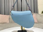 Dior blue saddle 26cm bag - 4