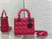 Dior lady hot pink 20cm bag                                     - 1