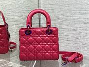 Dior lady hot pink 20cm bag                                     - 3