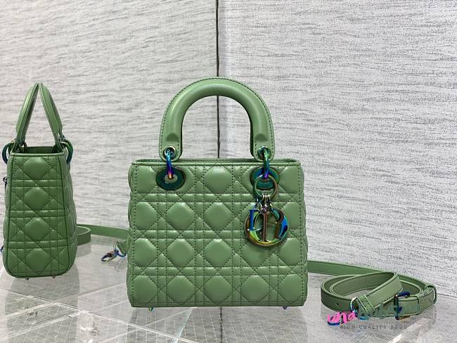 Dior lady hot green 20cm bag - 1