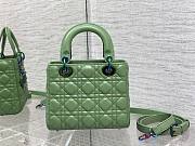 Dior lady hot green 20cm bag - 6