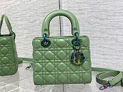 Dior lady hot green 20cm bag - 3