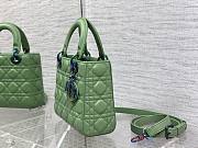 Dior lady hot green 20cm bag - 2