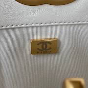 Chanel 22B tote 19 gray lampskin bag - 5