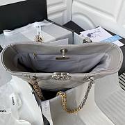 Chanel 22B tote 19 gray lampskin bag - 6