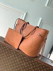 Louis Vuitton brown MM neverfull bag - 4