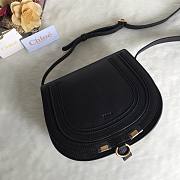 Chloe marcie medium / small black saddle bag - 2