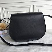 Chloe marcie medium / small black saddle bag - 4