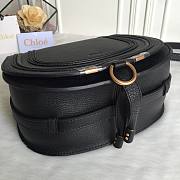 Chloe marcie medium / small black saddle bag - 5