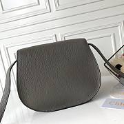 Chloe marcie medium / small gray saddle bag - 6