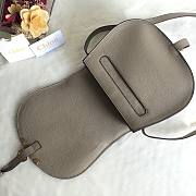 Chloe marcie medium / small gray saddle bag - 3