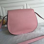 Chloe marcie medium / small pink saddle bag - 2