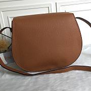 Chloe marcie medium / small brown saddle bag - 4