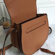 Chloe marcie medium / small brown saddle bag - 2