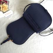 Chloe marcie medium / small blue saddle bag - 2