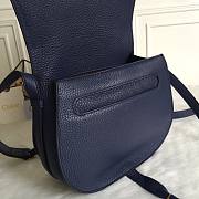 Chloe marcie medium / small blue saddle bag - 3