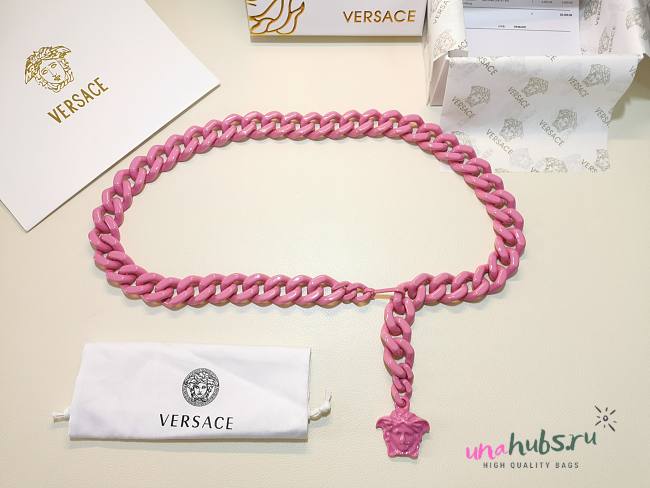 Versace chain pink belt - 1