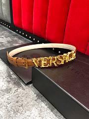 VERSACE brown belt - 4