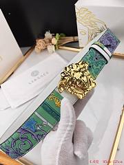 Versace white leather belt - 2