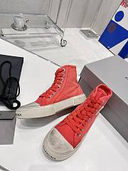 Balenciaga unisex red sneaker - 4