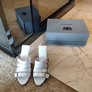 Balenciaga white heeled sandals - 3