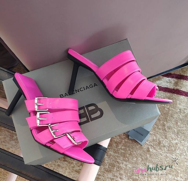 Balenciaga pink heeled sandals - 1