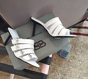 Balenciaga white heeled sandals - 1