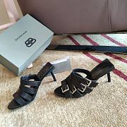 Balenciaga black heeled sandals - 6