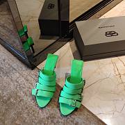 Balenciaga green heeled sandals - 2