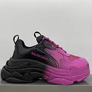 Balenciaga pink black triple S shoes - 2