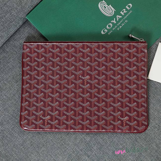 Goyard pouch dark red bag - 1