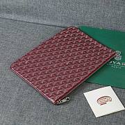 Goyard pouch dark red bag - 2