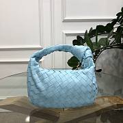 Bottega Veneta Mini Ladies Jodie Hobo Light Blue Woven Bag - 1