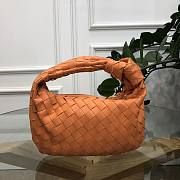 Bottega Veneta Mini Ladies Jodie Hobo Orange Woven Bag - 1