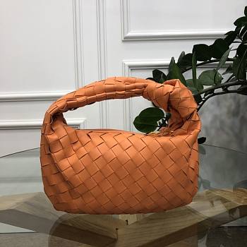 Bottega Veneta Mini Ladies Jodie Hobo Orange Woven Bag