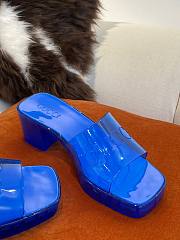 Gucci rubber blue slippers - 2