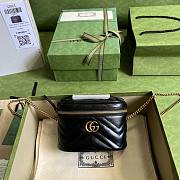 GG Marmont mini black top handle bag - 1