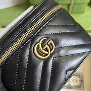 GG Marmont mini black top handle bag - 2