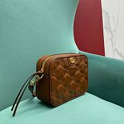 GG Matelassé brown leather shoulder bag - 4