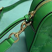 Gucci Matelassé green leather shoulder bag - 4